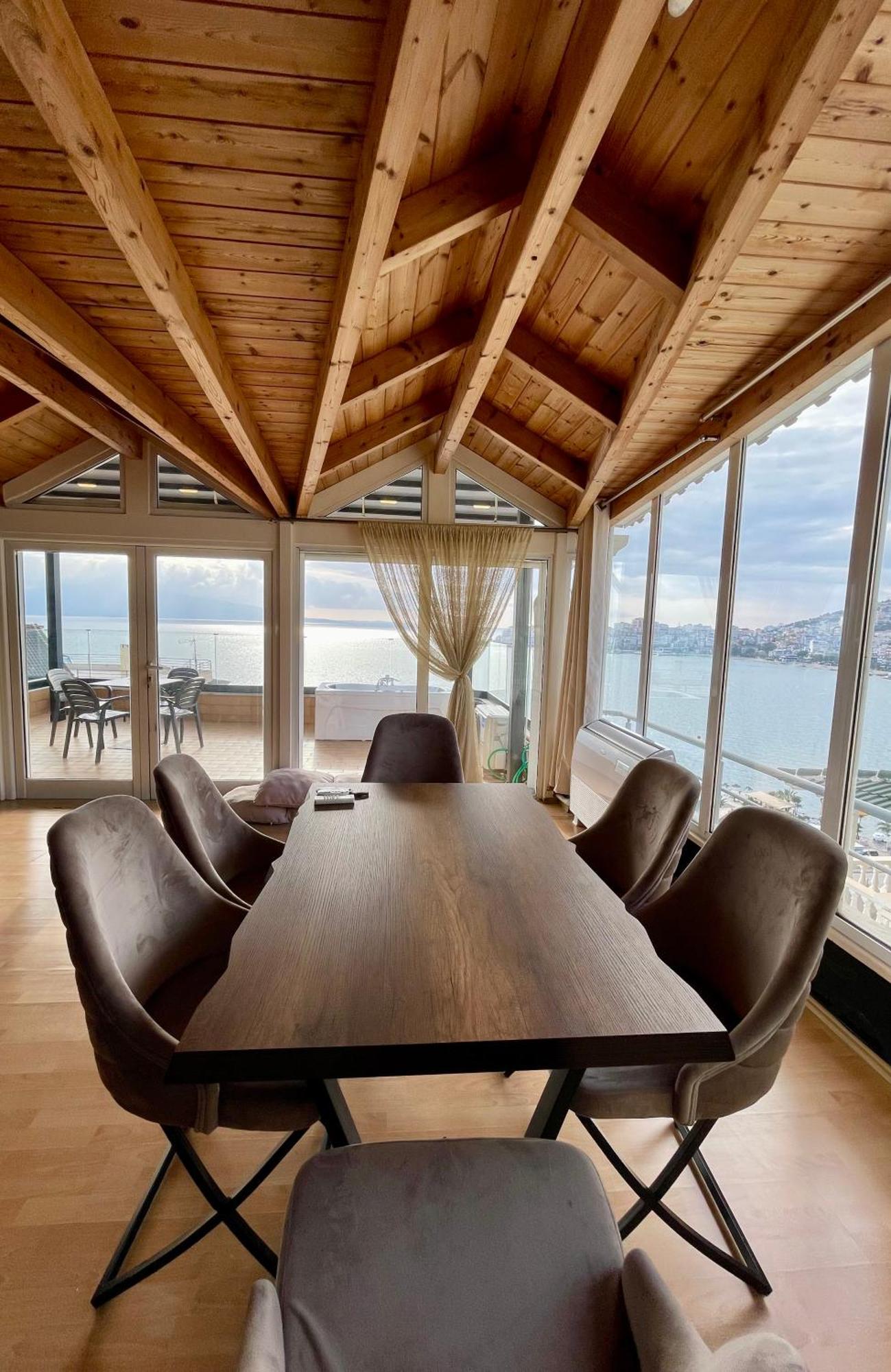 Apartament Seaview Golden Penthouse Saranda Zewnętrze zdjęcie