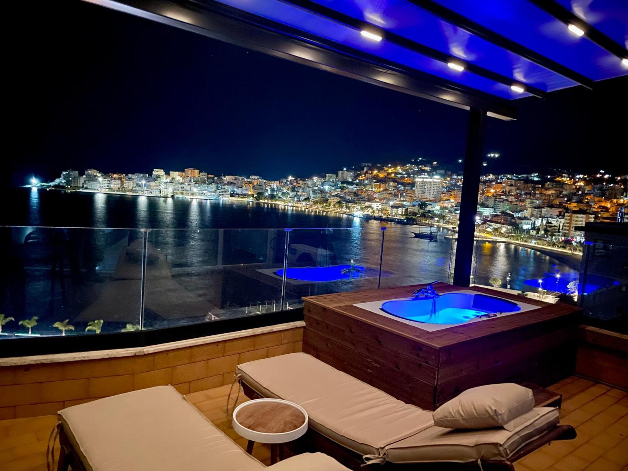 Apartament Seaview Golden Penthouse Saranda Zewnętrze zdjęcie