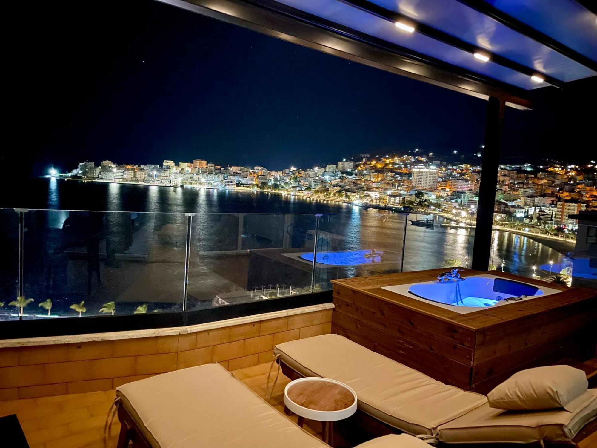 Apartament Seaview Golden Penthouse Saranda Zewnętrze zdjęcie